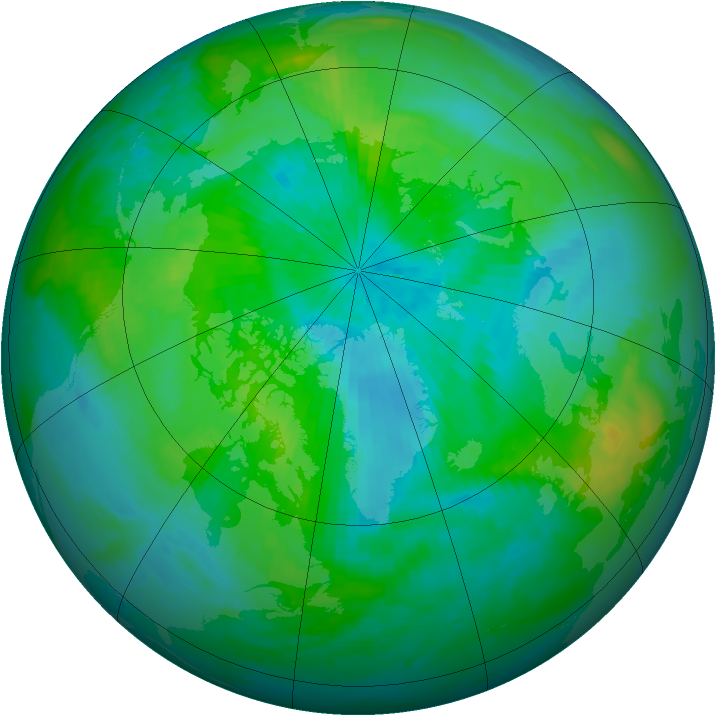 Arctic ozone map for 14 September 1998
